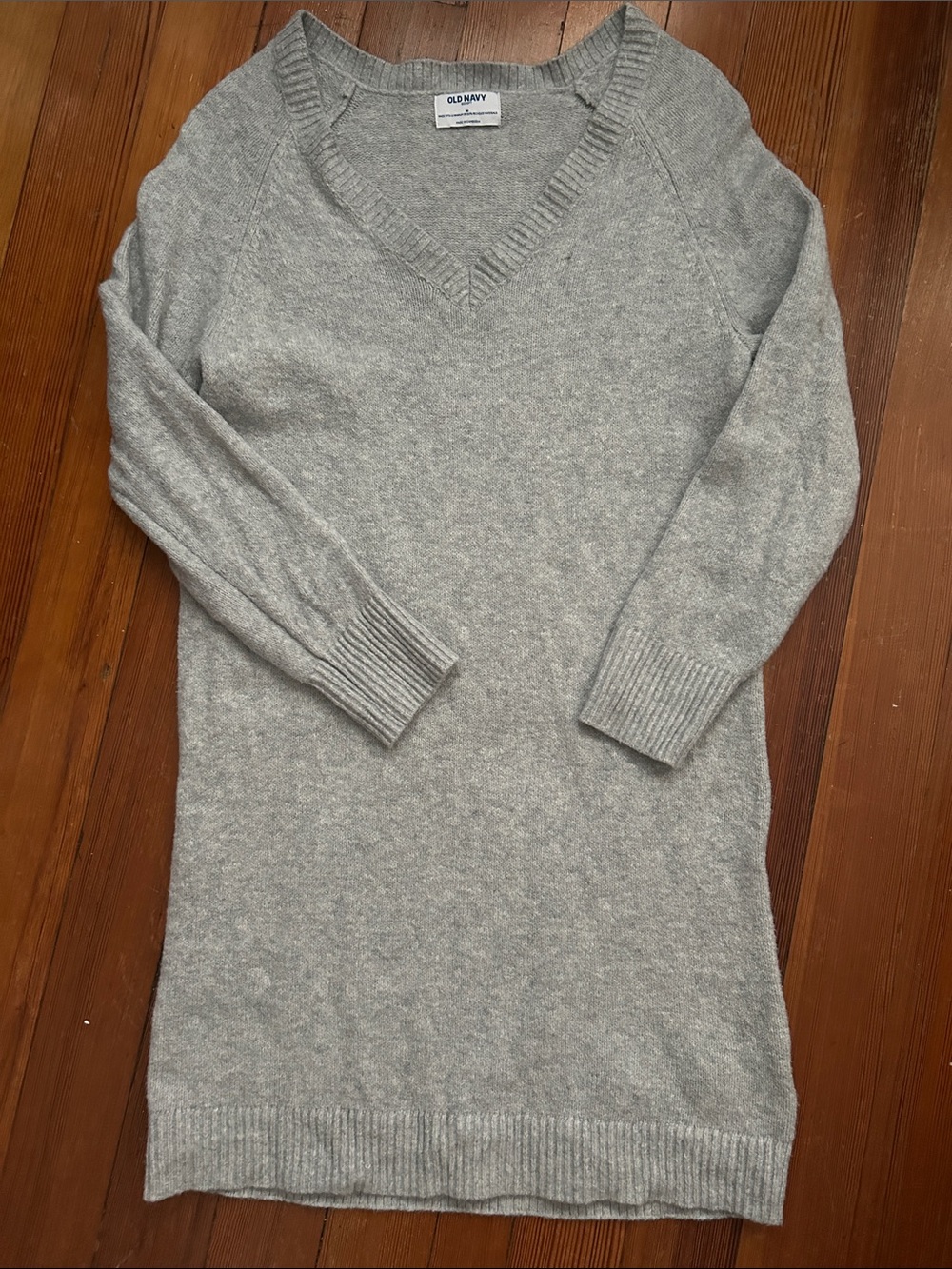 Old Navy Gray SoSoft Mini Sweater Dress